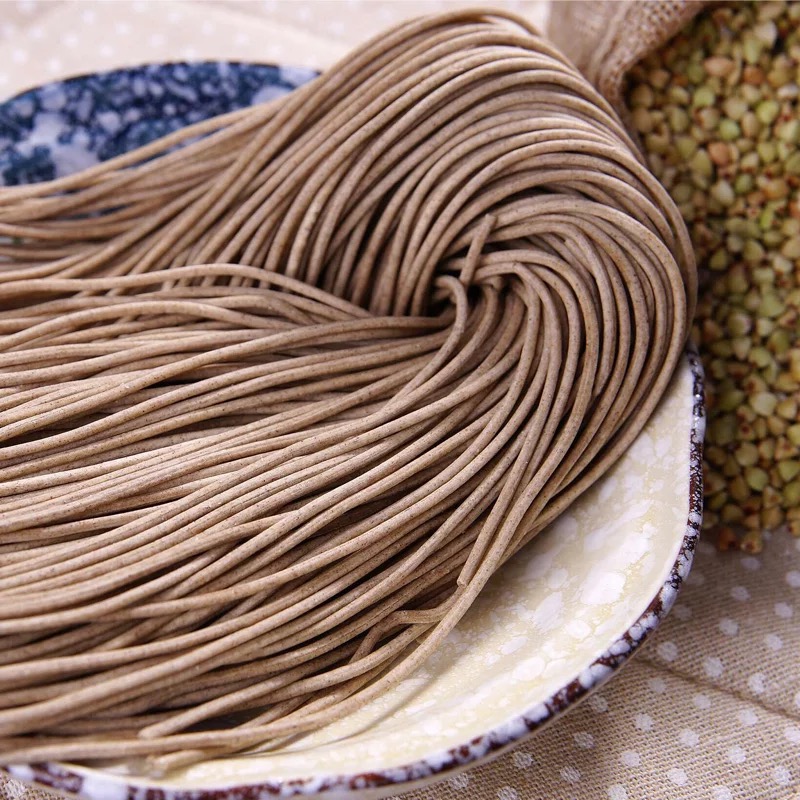 荞麦半干面粗面条手工杂粮挂面鲜帮湿面火锅面拉面400g装5件鲜邦荞麦