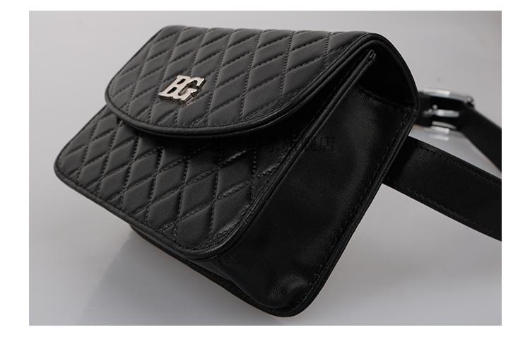 球包皮包网格球包腰包全皮防水皮革包包腰带运动包包高尔夫球包轻便