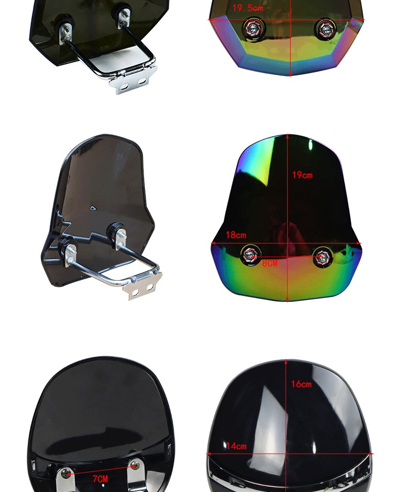 适用于小龟前仪表挡风玻璃板雅迪爱玛电动车导流罩装饰改装配件金新