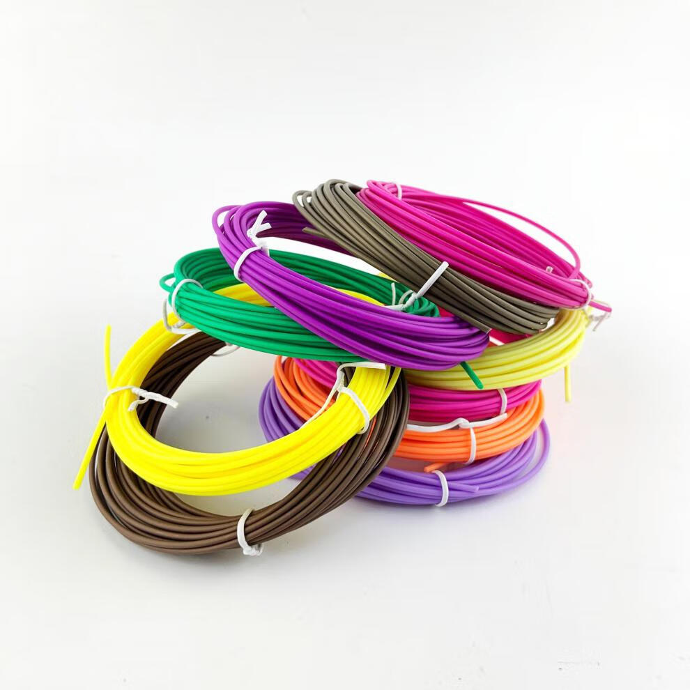 低温3d打印笔pcl颜料耗材笔芯长50米低温立体绘画笔涂鸦画材料打印线