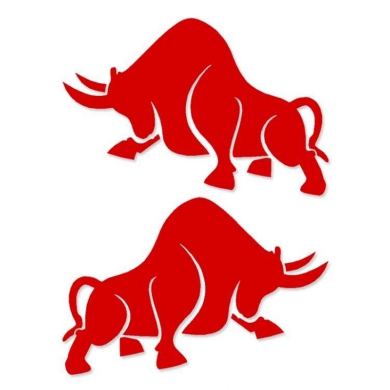 牛年本命年个性创意车贴装饰贴汽车贴纸股市顶牛牛红牛反光防水装饰车