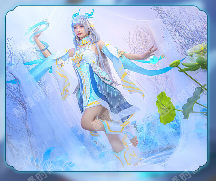 银乔黎王者荣耀西施cos服游龙清影fmvp皮肤古风古装cospl 西施游龙