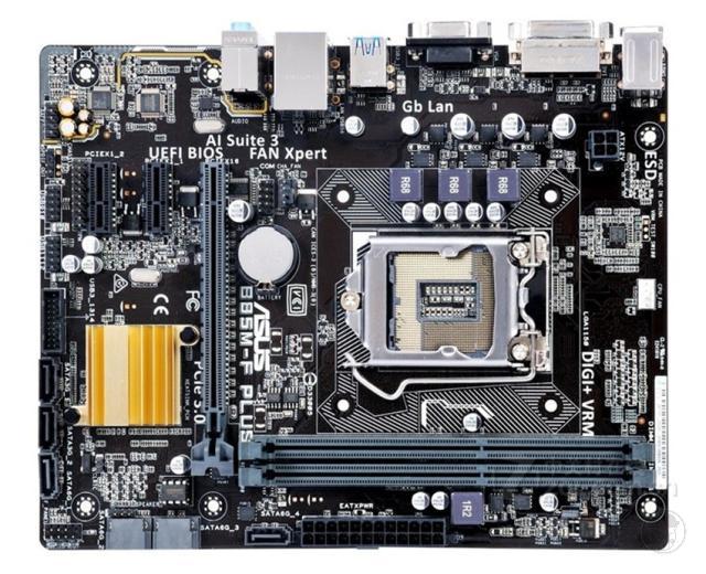 华硕b85mvplusb85主板b85mkh81支持ddr3e31231v桔色