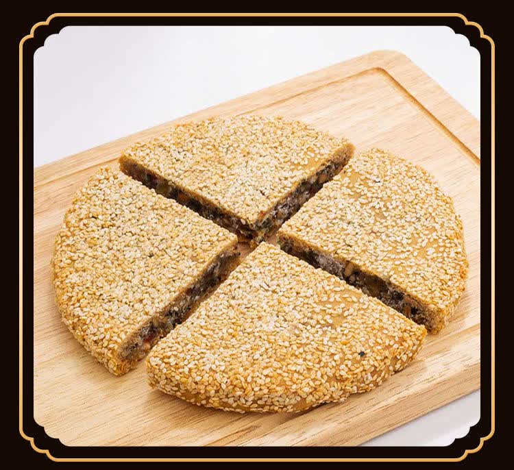江西特产手工中秋赏月大饼冰糖青红黑芝麻老五仁广式柴火月饼 老五仁