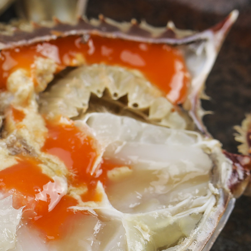 红膏蟹肉腌制醉蟹梭子蟹即食全肉呛蟹700g罐装螃蟹肉咸蟹块