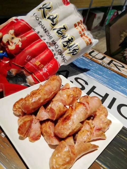 印迹火山石烤肠600克10根热狗肠纯肉猪肉微波炉烧烤早餐肠 三袋黑胡椒