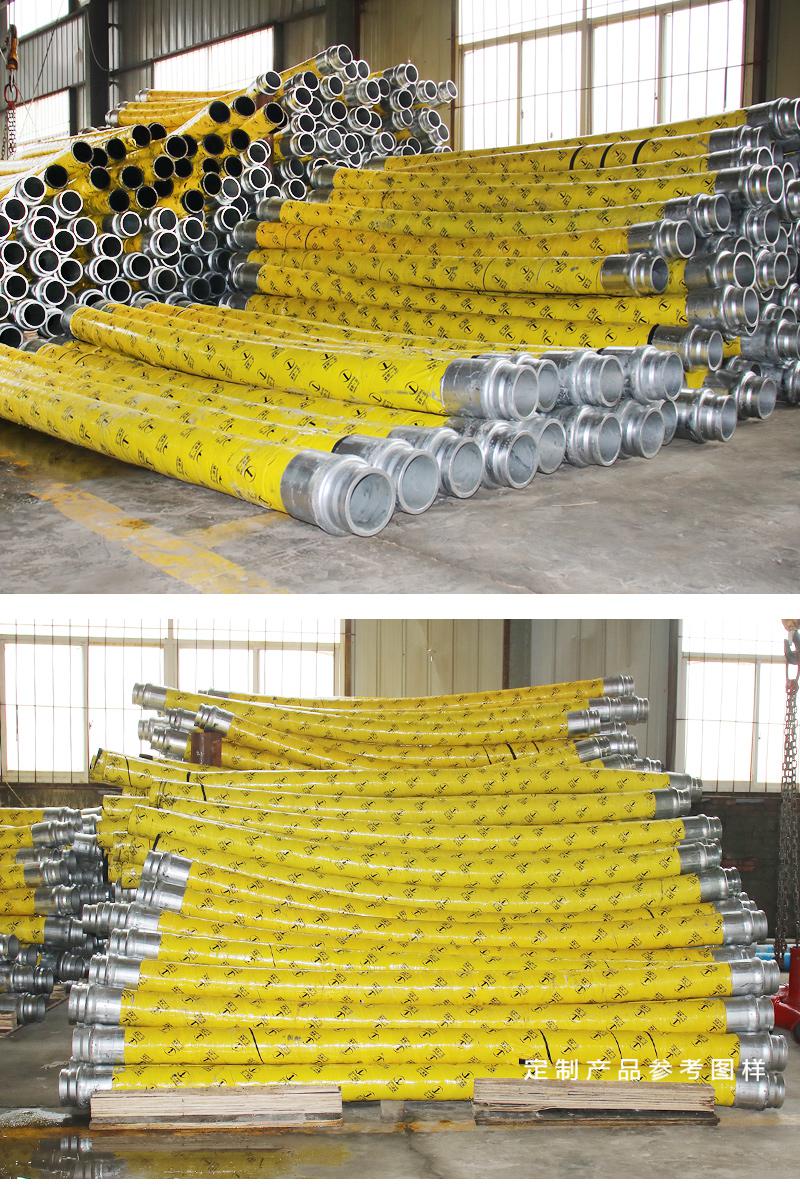 混凝土正一胶管泵车输送3米地泵配件布料机专用钢丝dn125软管80正一