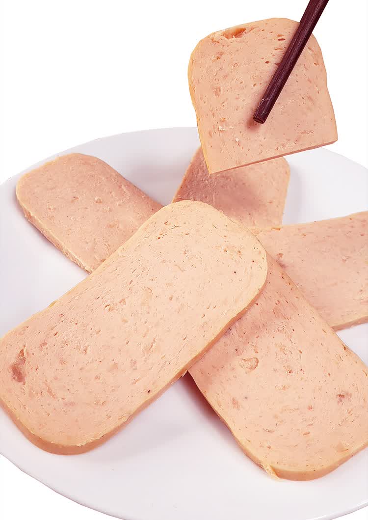 五香肉丁罐头 0碳水鸡肉午餐肉罐头生酮无淀粉非沈即食小火腿罐罐肉 0