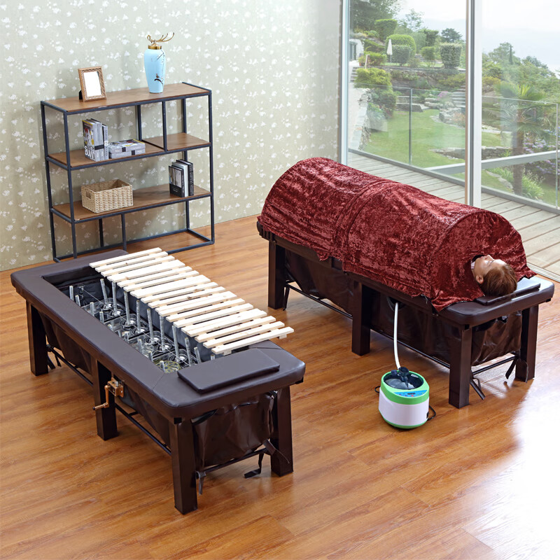 中药熏蒸床艾灸床汗蒸床 升降艾灸床全身灸家用熏蒸床理疗床汗蒸床