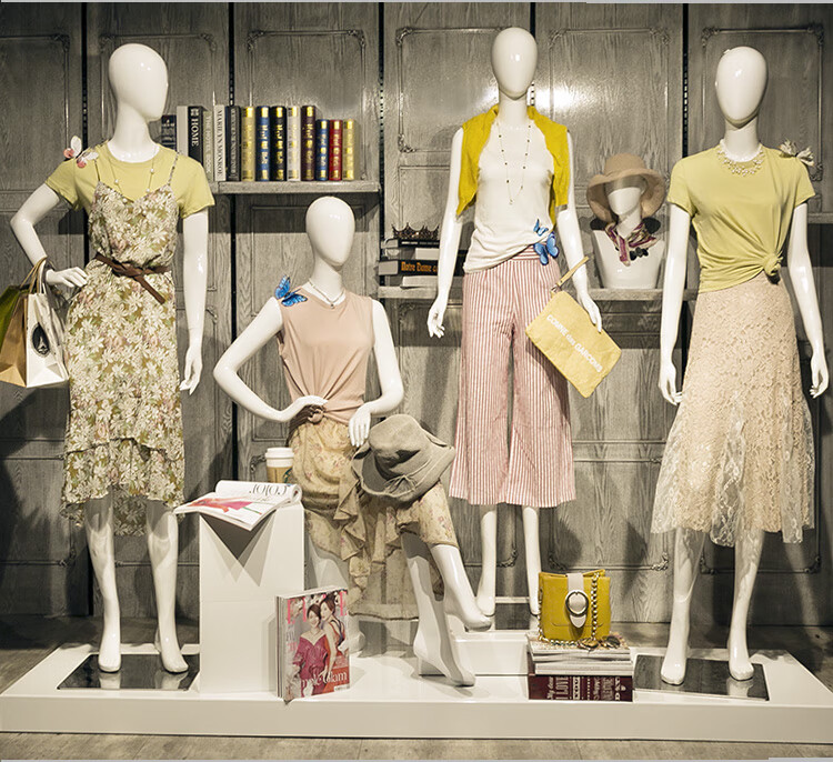 模特道具女全身服装店假人模特架内衣婚纱橱窗展示人体人偶女模特 qag