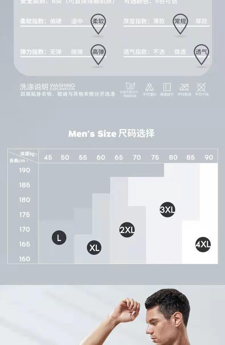 38270-【纯棉高品质】2021男士内裤CK2\/3\/4条罐纯棉男士内裤男平角裤石墨烯内档棉透气四角 无罐实惠2条装深蓝色 XL 110~125斤-详情图
