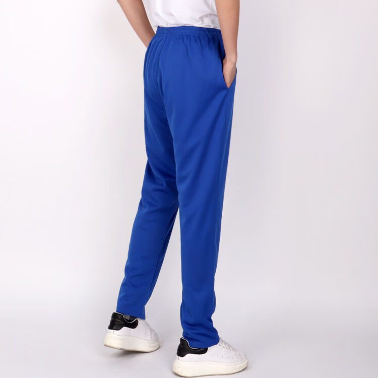 纯蓝色校服裤男女小学生运动裤夏季初高中浅蓝色校服裤子直筒宽松 纯