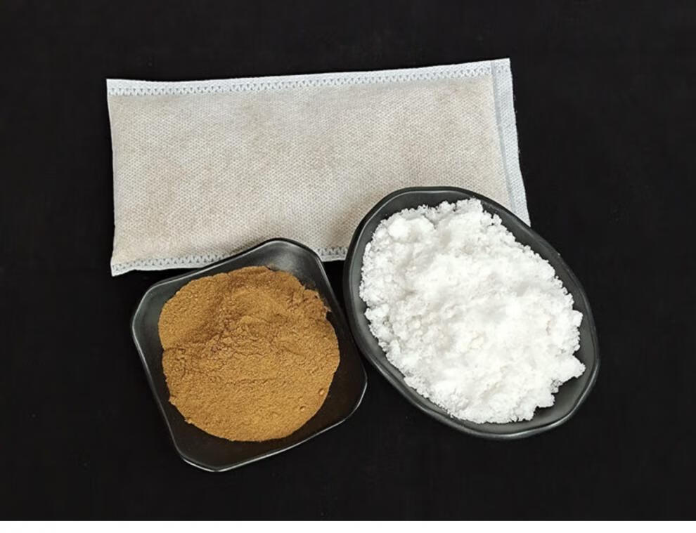 甘肃生大黄纯净芒硝大黄粉芒硝100克7包外敷无纺布包纱布袋装