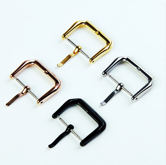 手表配件不锈钢表扣皮带扣子钢针扣卡扣腕表扣多种尺寸瑞士品质银色