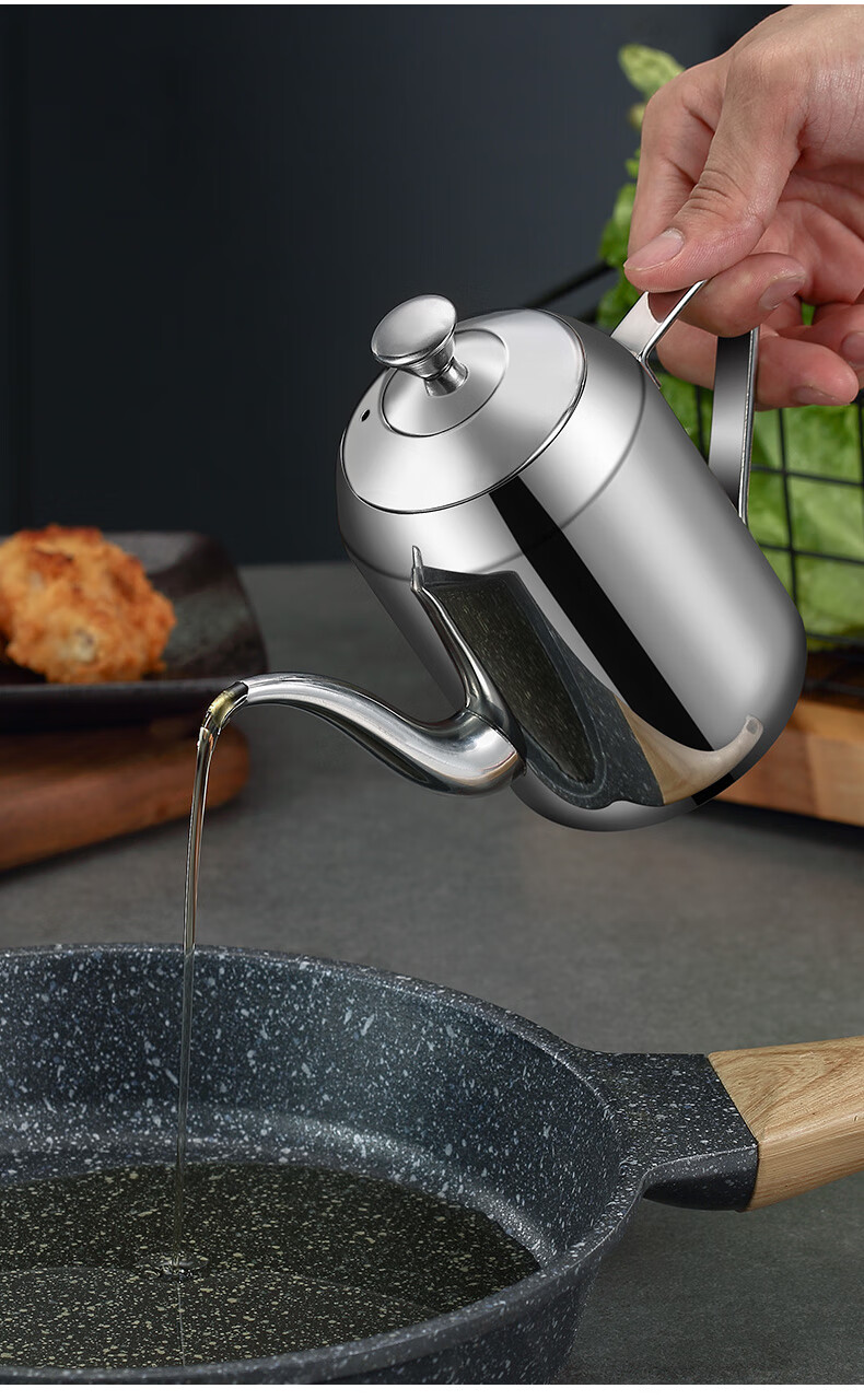 德国艾姆希(amx)加厚304不锈钢油壶家用过滤装油罐厨房长嘴防漏油食用