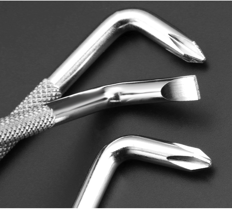 定制型螺丝刀一字十字字90度直角小起子两用螺丝批弯头拐弯短改锥鹏工