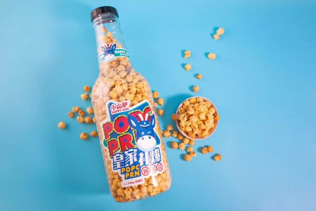 小山驴 560克礼爆爆米花巨型桶装百乐瓶儿童礼物零食焦糖奶油网红 小