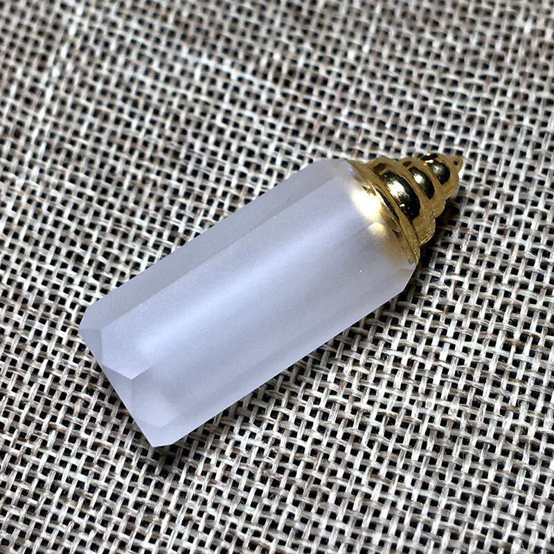 瓶空心项链宠物念纪保存瓶挂坠开光磨砂小玻璃瓶空心吊坠磨砂空心挂坠