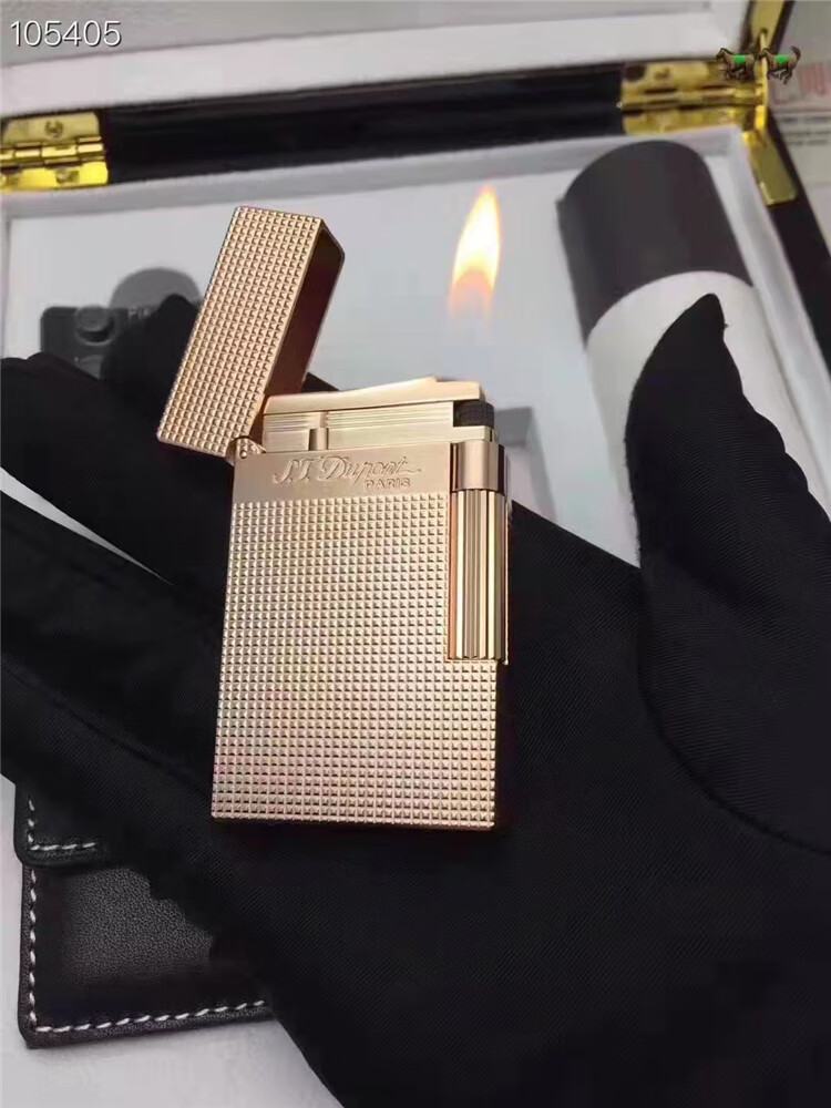 法国都彭dupont充气打火机纯铜钢音l2朗声限量版钻石菱纹礼物联名款