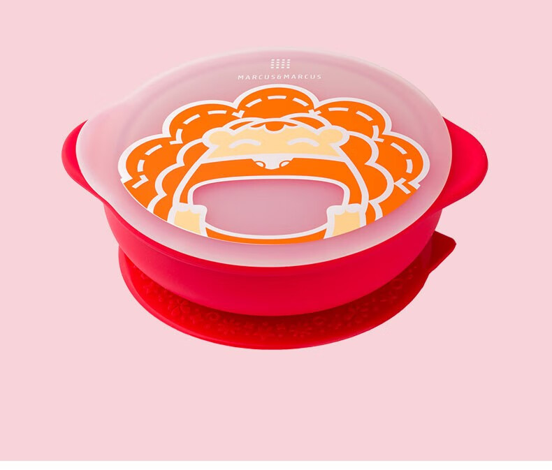 marcus儿童辅食碗宝宝吸盘碗硅胶餐盘吃饭训练餐具吸盘家用 marcus