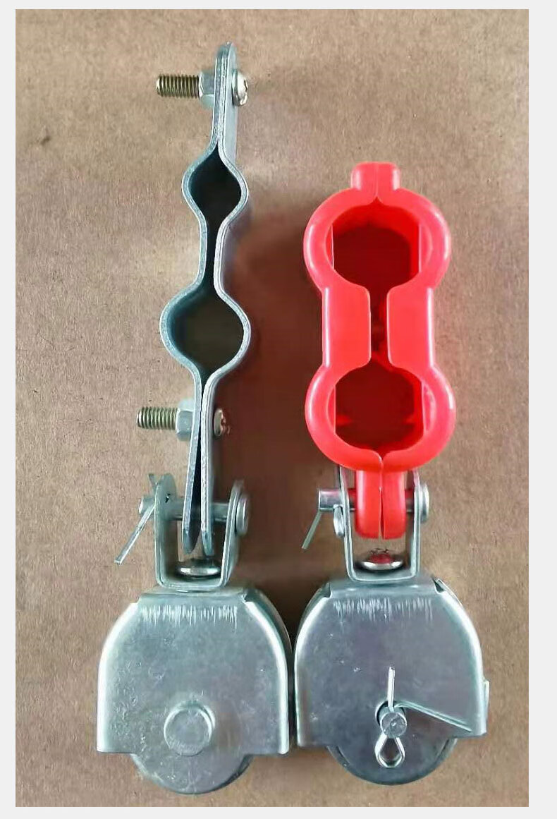 滑轮吊环吊钩带双轴承微型行车电缆吊线滑轮固定向钢丝绳大棚吊轮2t