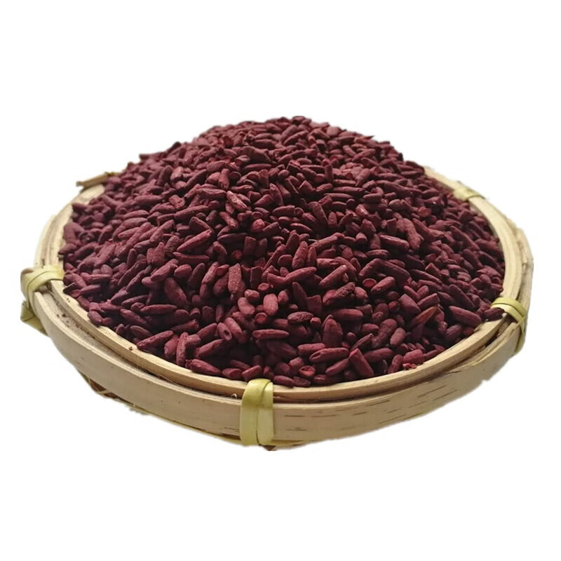 红曲米 食用红曲粉黄酒曲酿酒专用卤菜的古田红曲茶 酿酒红曲500克