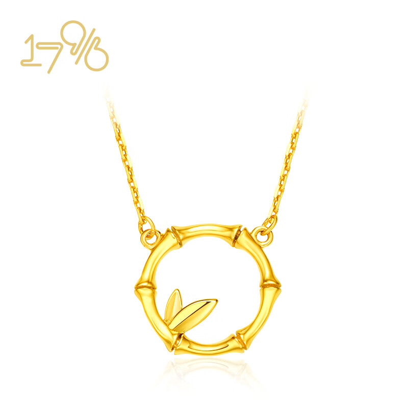 周大福17916竹子22k金竹节项链e125681 40cm 2280元