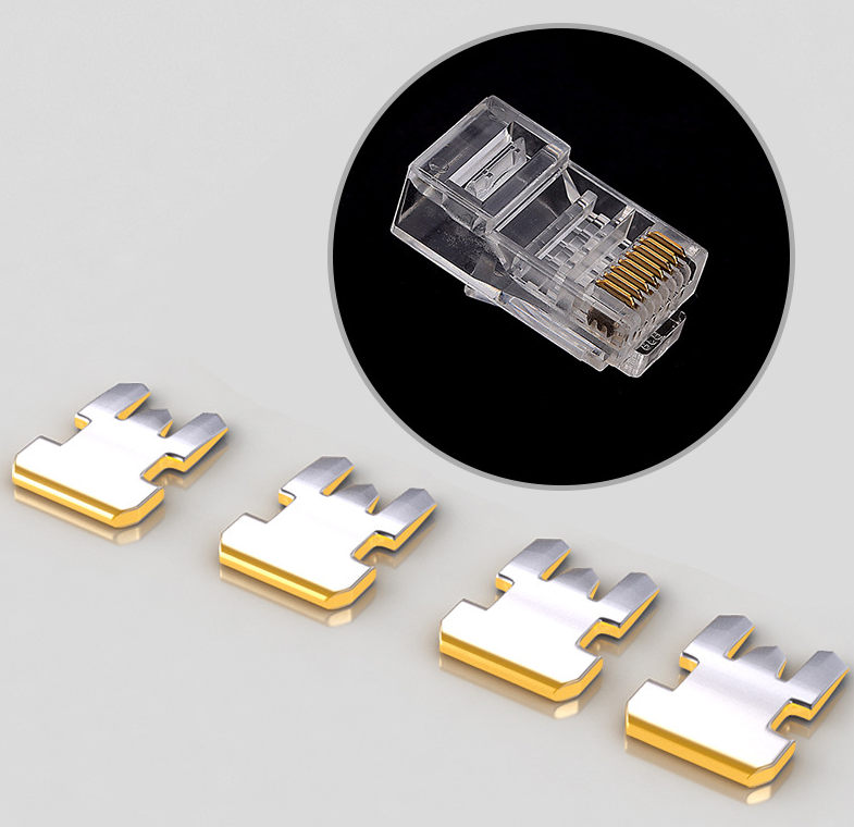 高品质水晶头电脑网线水晶头 rj45 超五类水晶头 不断弹片 20个装