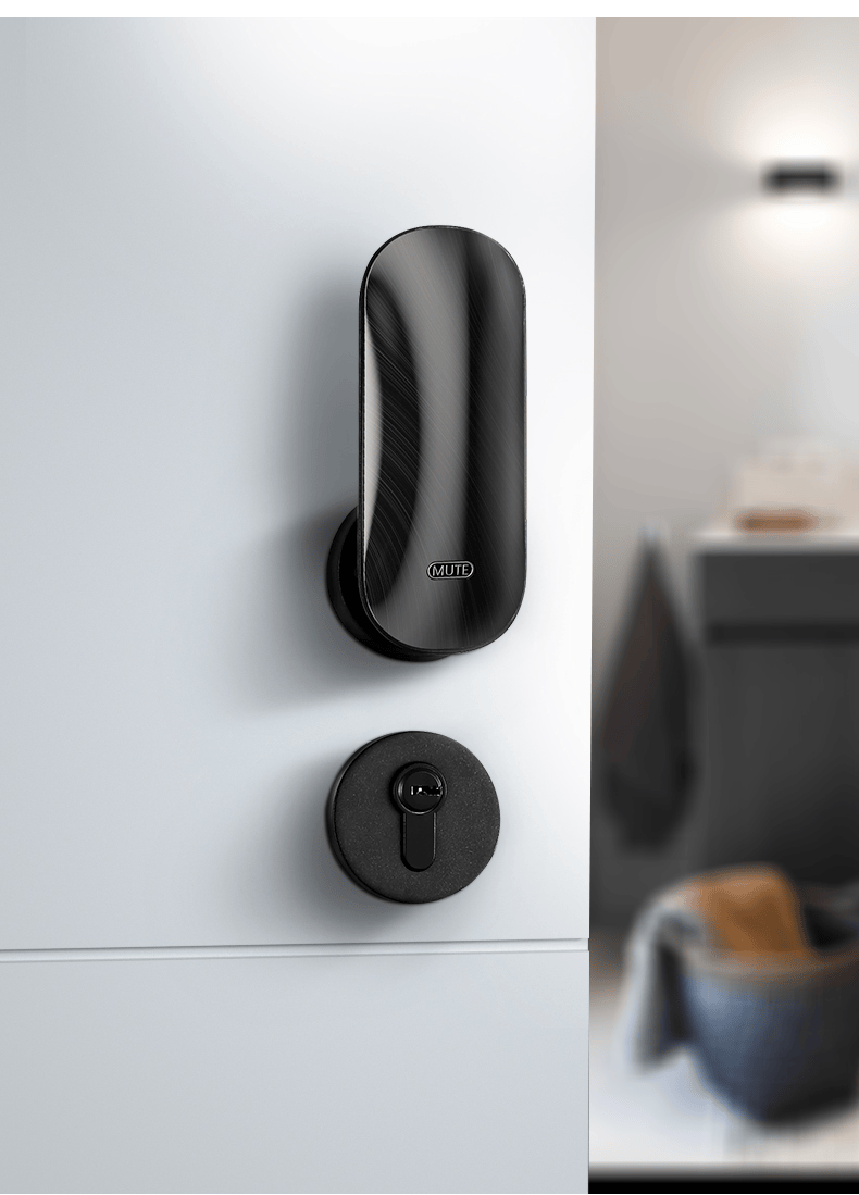 名门静音门锁室内木门锁卧室卫生间房门直推拉门锁家用推拉锁机械锁