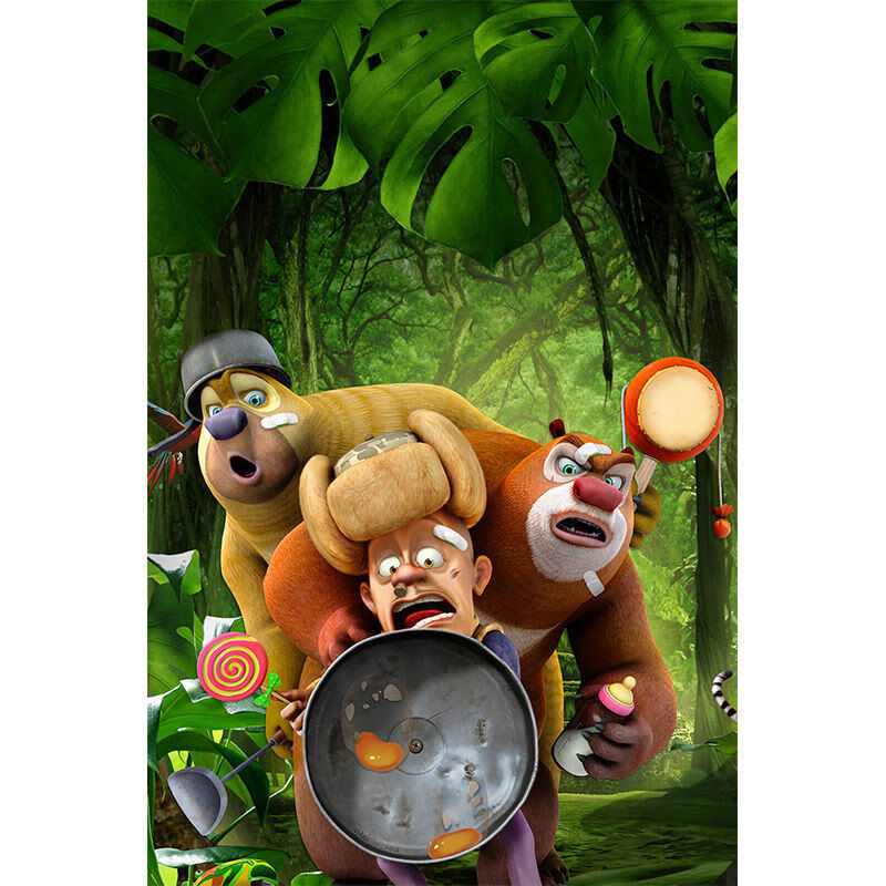 【好物推荐】熊大熊二拼图 熊出没熊大熊二儿童木质积木拼图000片500