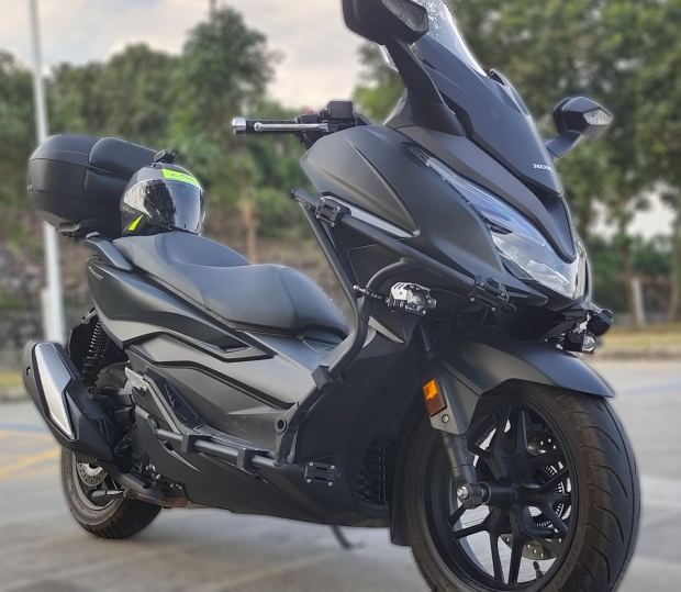 2021款本田佛沙nss350改装护杠防摔杠脚踏原车孔位安装尾架