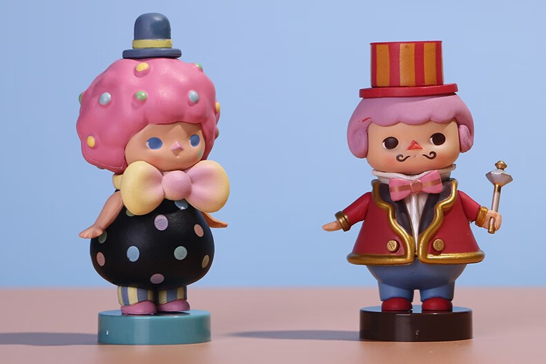 麦鸿狄毕奇精灵圣诞巡游系列盲盒泡泡马特隐藏款整套小鹿波克马戏团