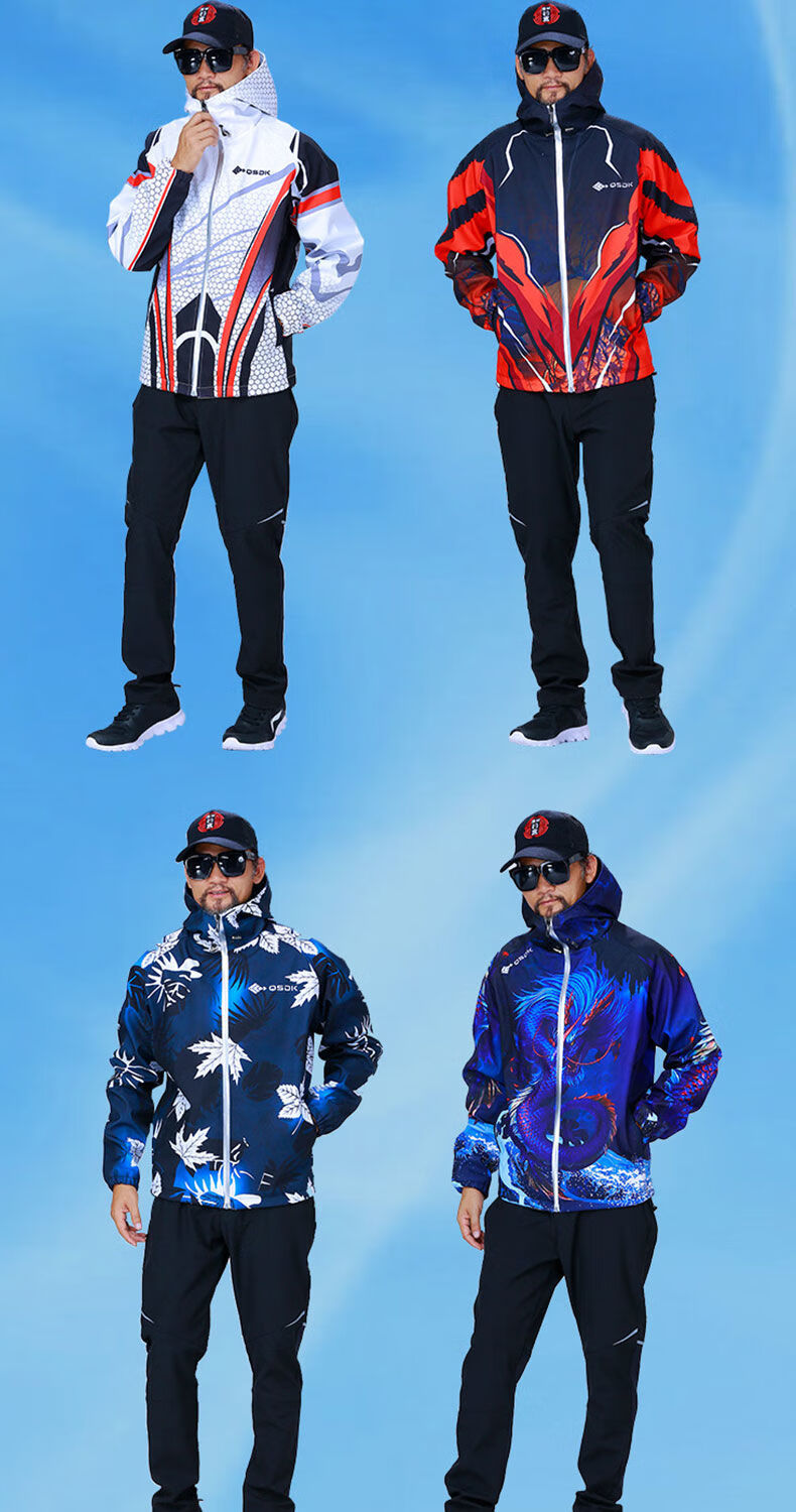 精选钓鱼服饰防水保暖钓鱼服装男款海矶钓冲锋衣套装男户外防寒外套