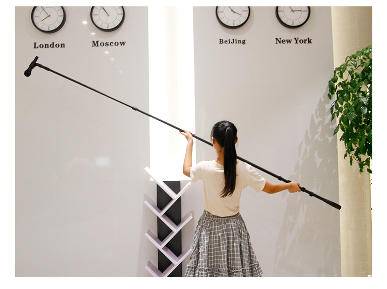 tg录音杆话筒挑杆单反电影同期麦克风吊杆长杆伸缩采访话筒杆 套餐八