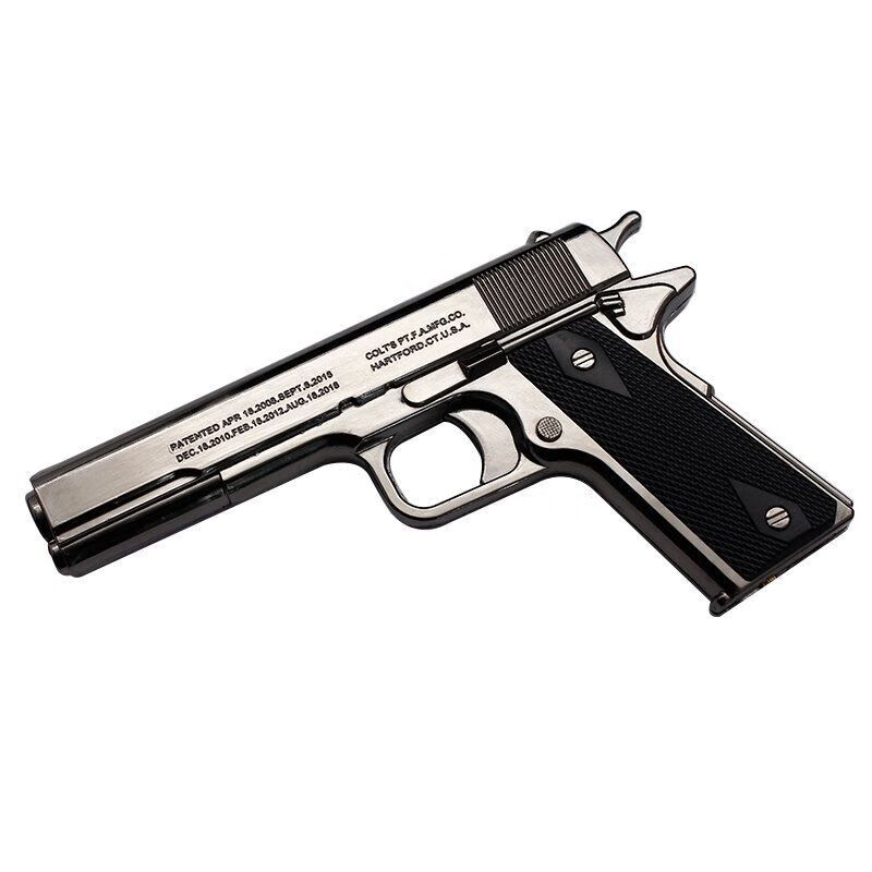 打火机枪全金属打火机防风红色火焰点烟器抖音个性装逼不可发射fq008