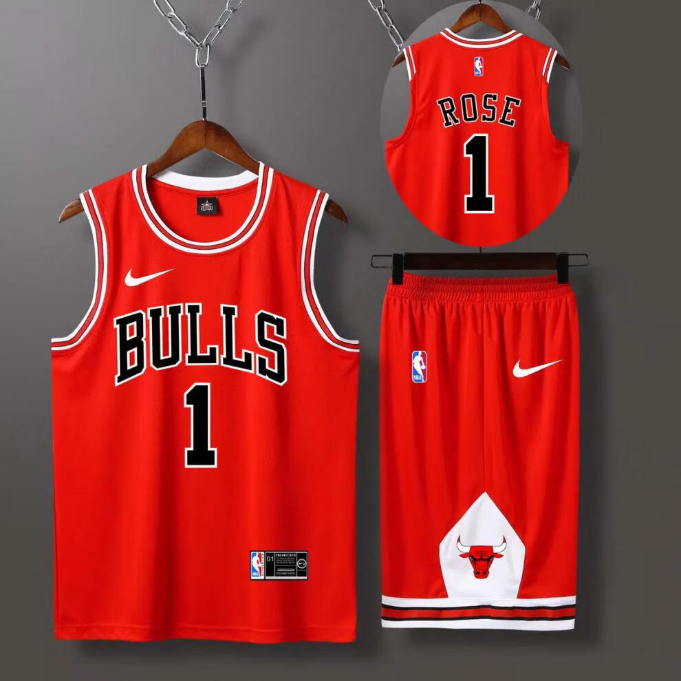 球衣套装定制公牛队篮球球服23号球衣3号球衣韦德罗德曼91号男女比赛