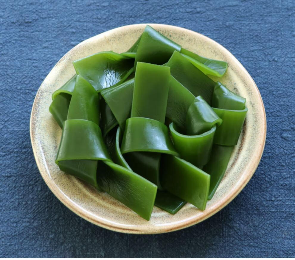 新鲜盐渍海带结大连厚海带扣菜苗干货水产生鲜新鲜盐渍海带结2500g