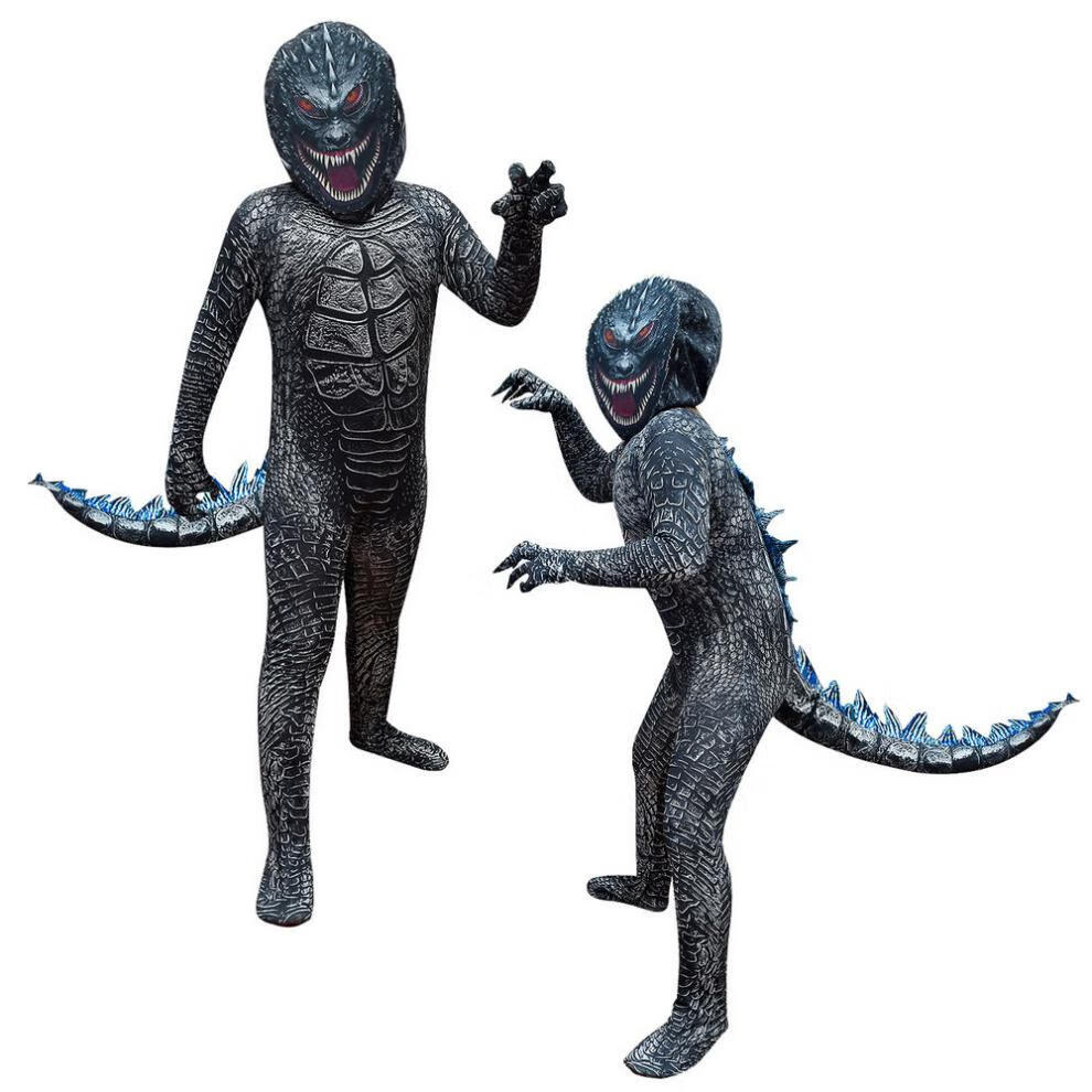 2021cosplay 哥斯拉 godzilla中大童表演怪兽服装 4563黑色 160cm