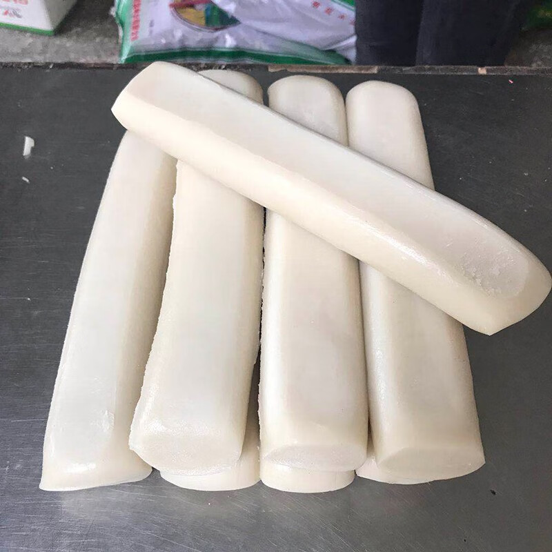 建瓯白粿水磨手工年糕烧烤小条白粿纯粳米粿片粿 5斤切丝