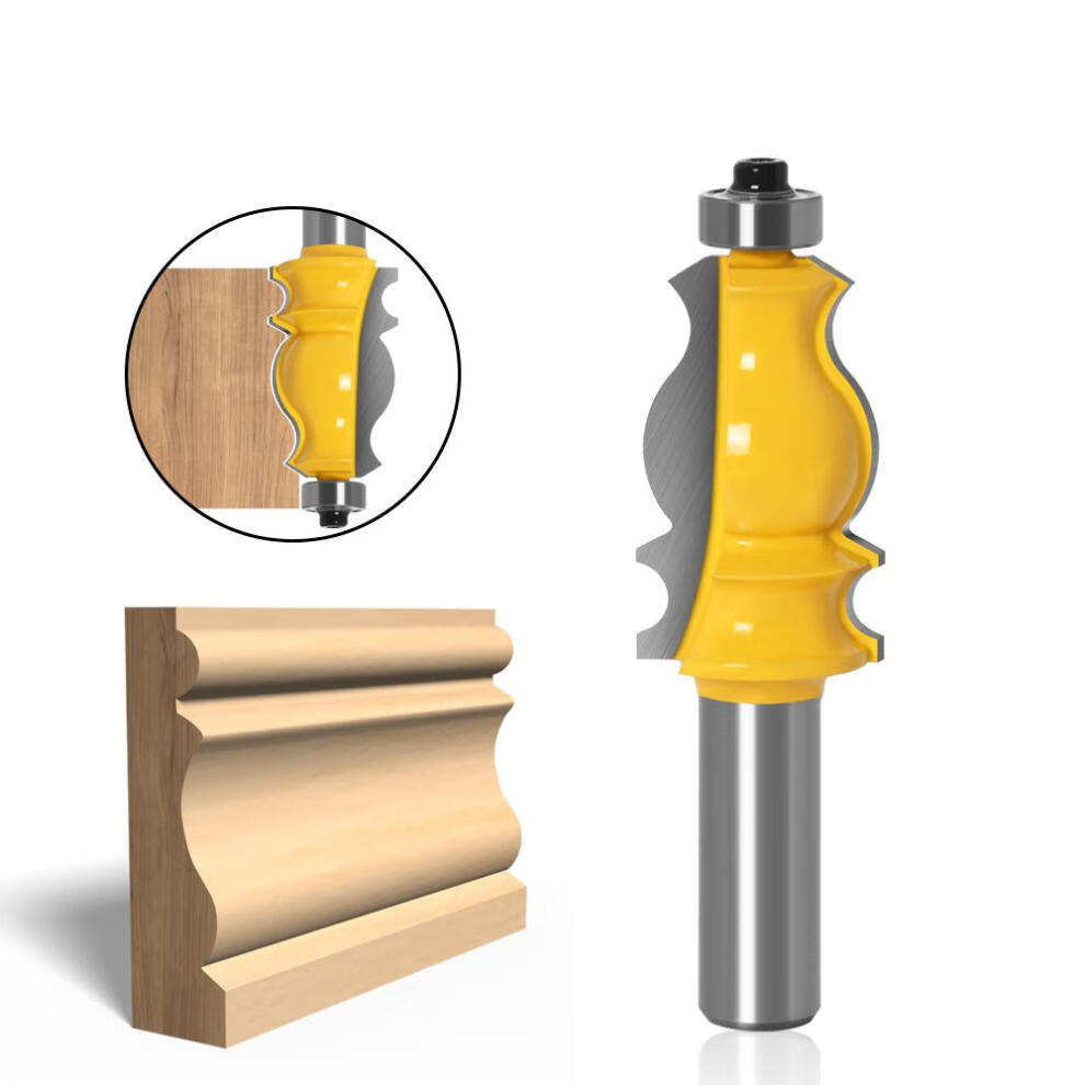 出口12柄鱼尾扶手刀木工修边刀木工铣刀雕刻刀线条刀黄漆鱼尾12柄