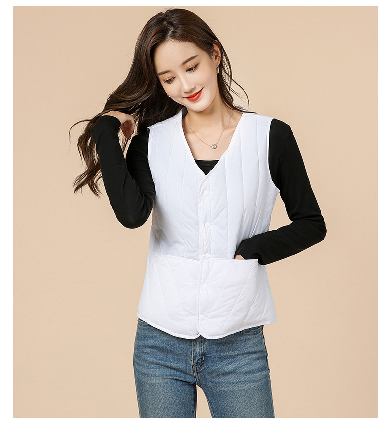 邻家女孩爱漂亮衣服女士春夏春秋短款内胆马甲职业西装实用口袋舒适女