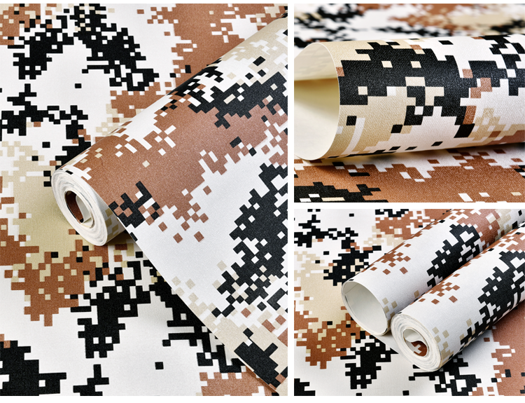 迷彩军旅风军事主题海军蓝军绿色墙纸军迷特种军人背景墙野战黄ck6