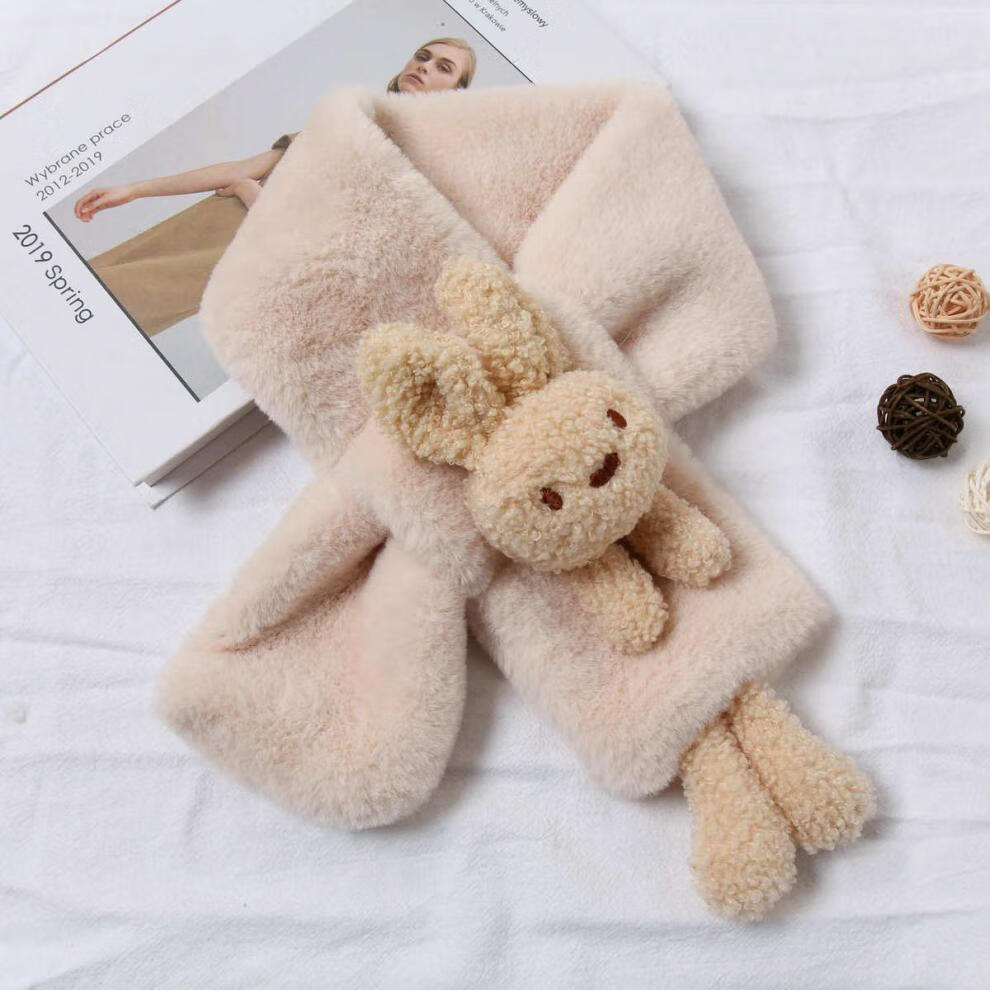 趣仕达新品网红小熊围巾卡通保暖儿童围巾宝宝围脖秋冬季新款可爱男童