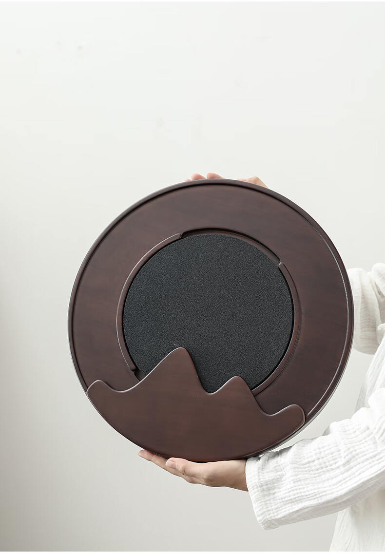 2021新品茶道茶台漏水板 闽政日式氧化铝矿石茶盘家用储水排水茶托盘