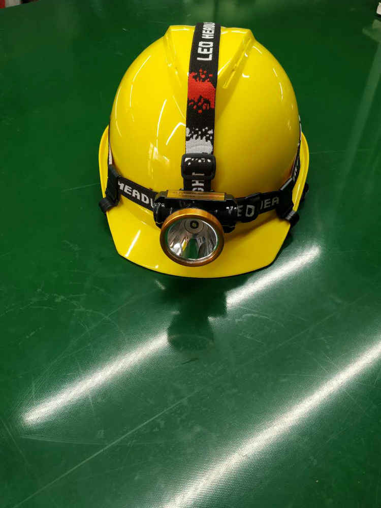 安全帽头灯led头盔灯充电式安全帽头盔探照灯挂灯电筒k500灯松紧带