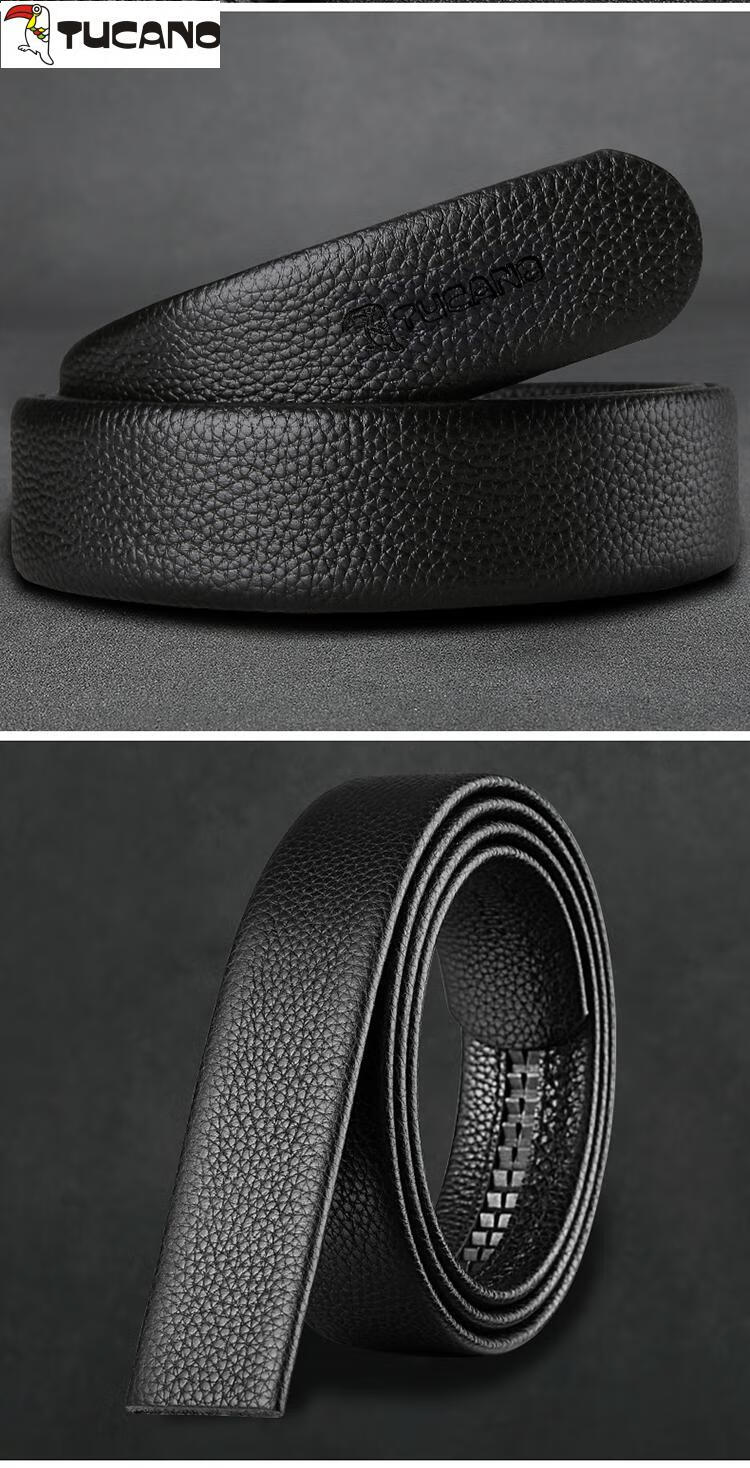 tucano 男皮带男无头皮带条真皮自动扣皮带身休闲腰带 款式一 110-120