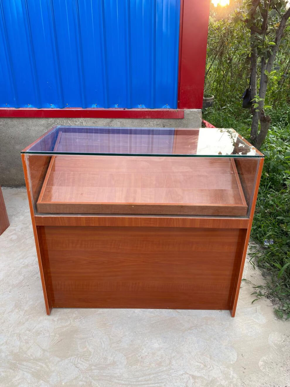 缤威 烟柜带收银台木质超市小卖部便利店茶叶展示柜多功能烟酒柜 收银