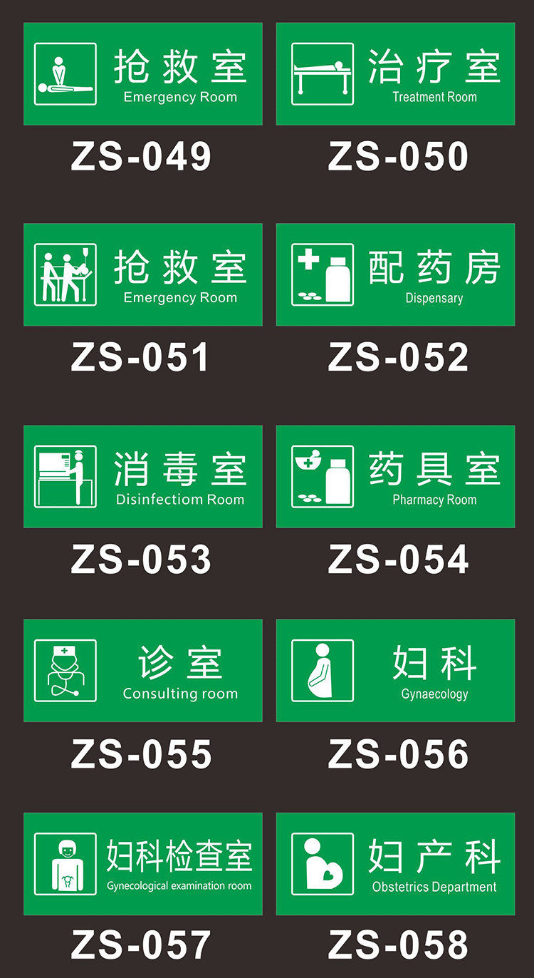医院诊所科室牌门牌诊室牙科观察室值班室卫生室提示标识牌定做 内科