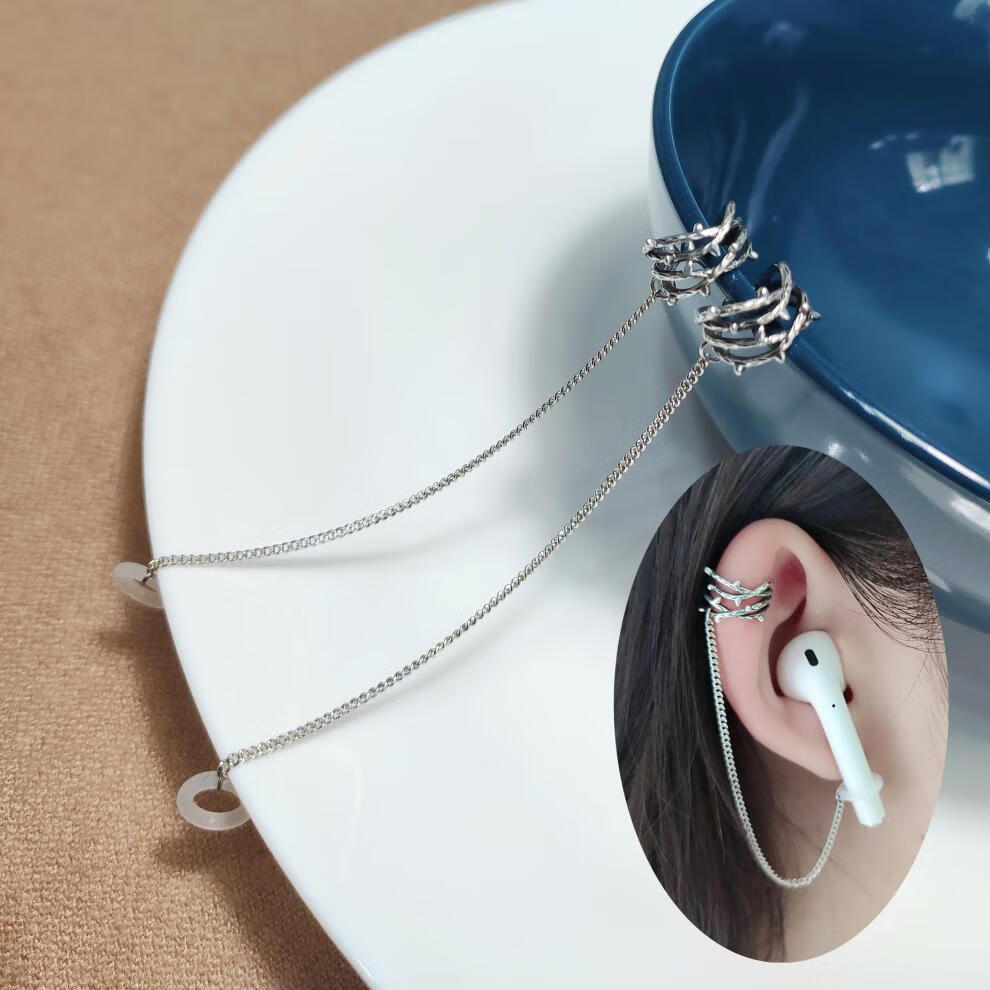 蓝牙耳机耳骨夹防丢链耳挂无线防丢耳夹适用于华为苹果适用保护耳环防