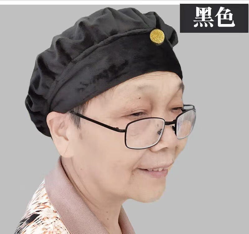 老太婆单帽子老太太帽子老奶奶春秋戴包头寿帽妈妈阿婆夏天薄款80岁